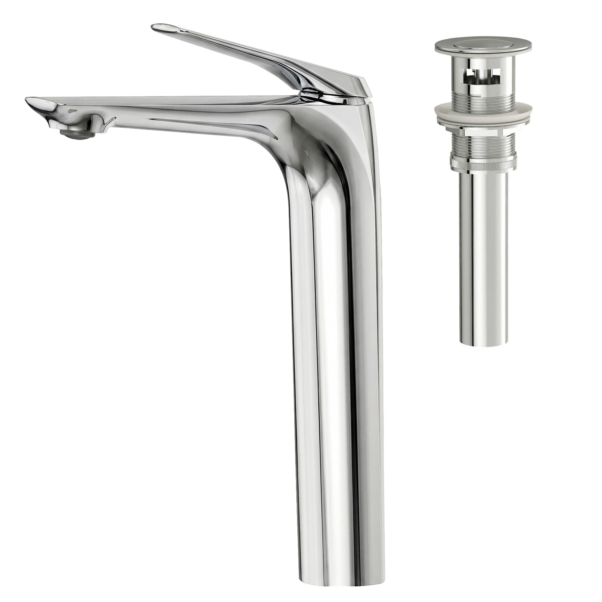 EVERSTEIN Tall Bathroom Faucet for Vessel Basin