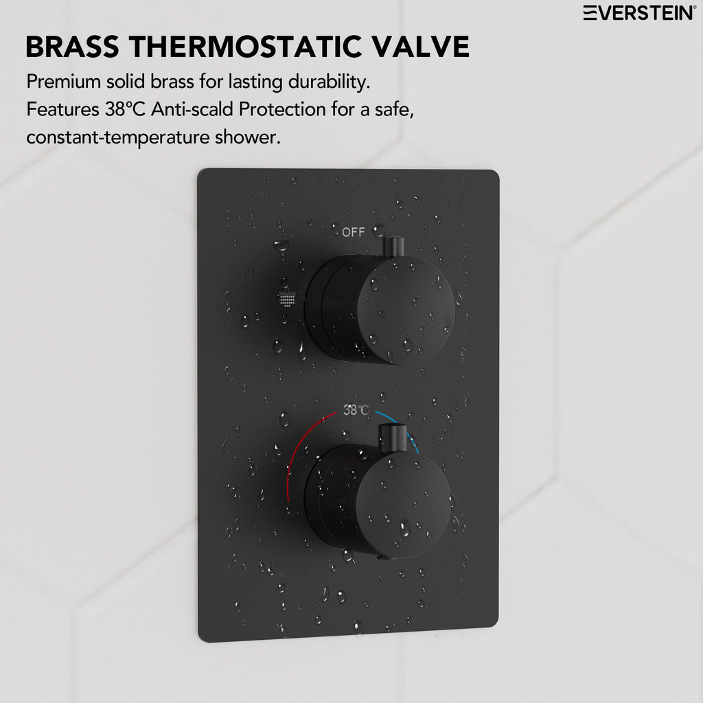 EVERSTEIN Thermostatic Shower System with Handheld