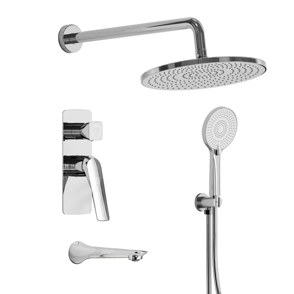 EVERSTEIN Unterputz-Duschsystem für Dusche und Wanne