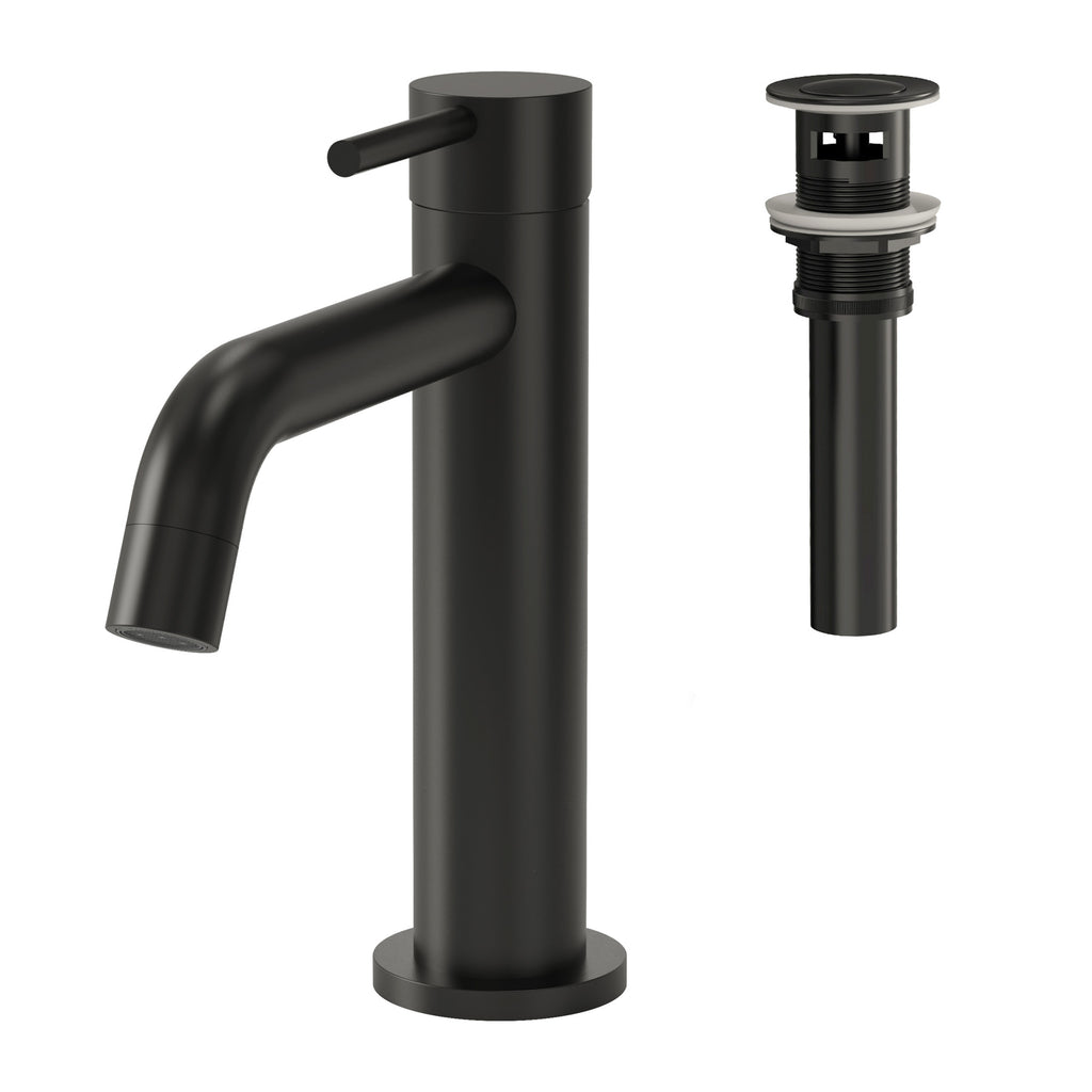 EVERSTEIN Wasserhahn Bad Waschtischarmatur: Pop-up, Messing, Ablauf (SFS-5001)
