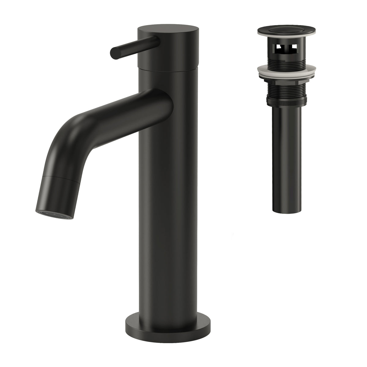EVERSTEIN Wasserhahn Bad Waschtischarmatur: Pop-up, Messing, Ablauf (SFS-5001)