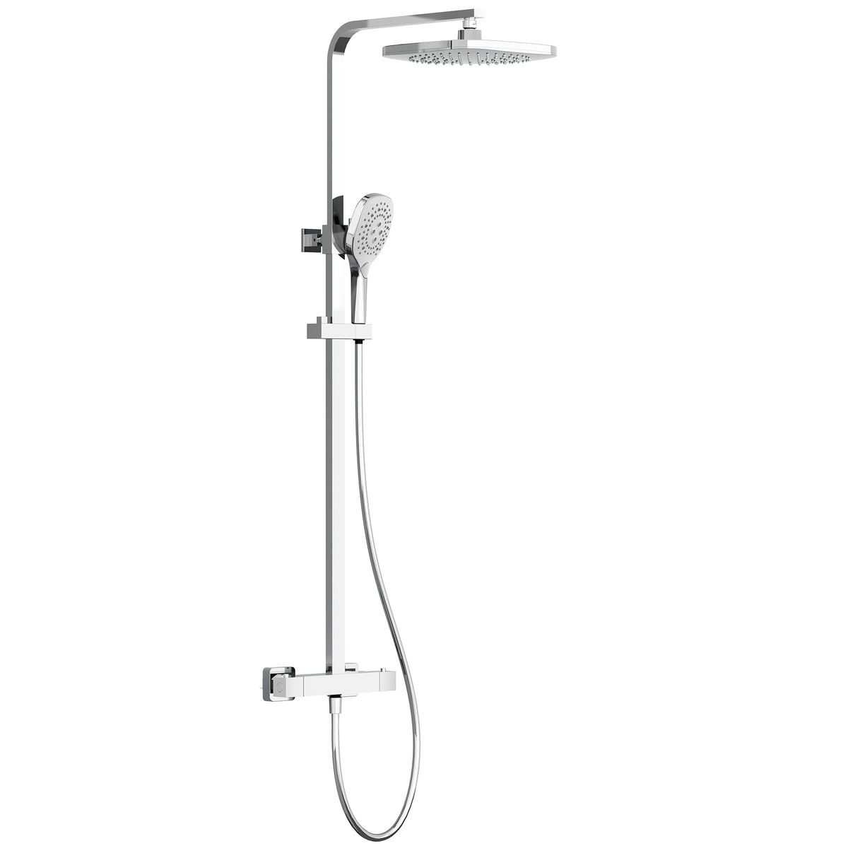 EVERSTEIN Duschsystem mit Thermostat Regendusche Komplettset