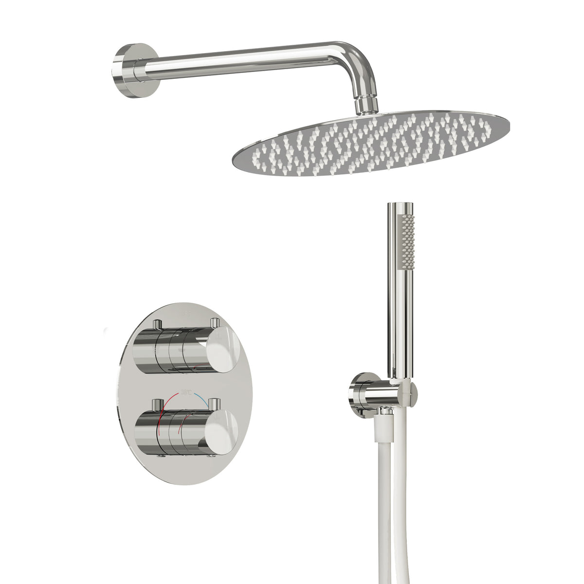 EVERSTEIN Unterputz Duscharmatur mit Thermostat Regendusche