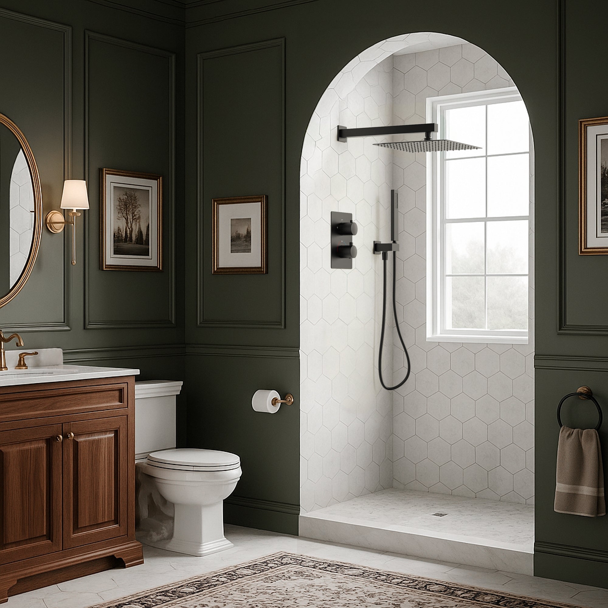EVERSTEIN Thermostatic Shower System with Handheld
