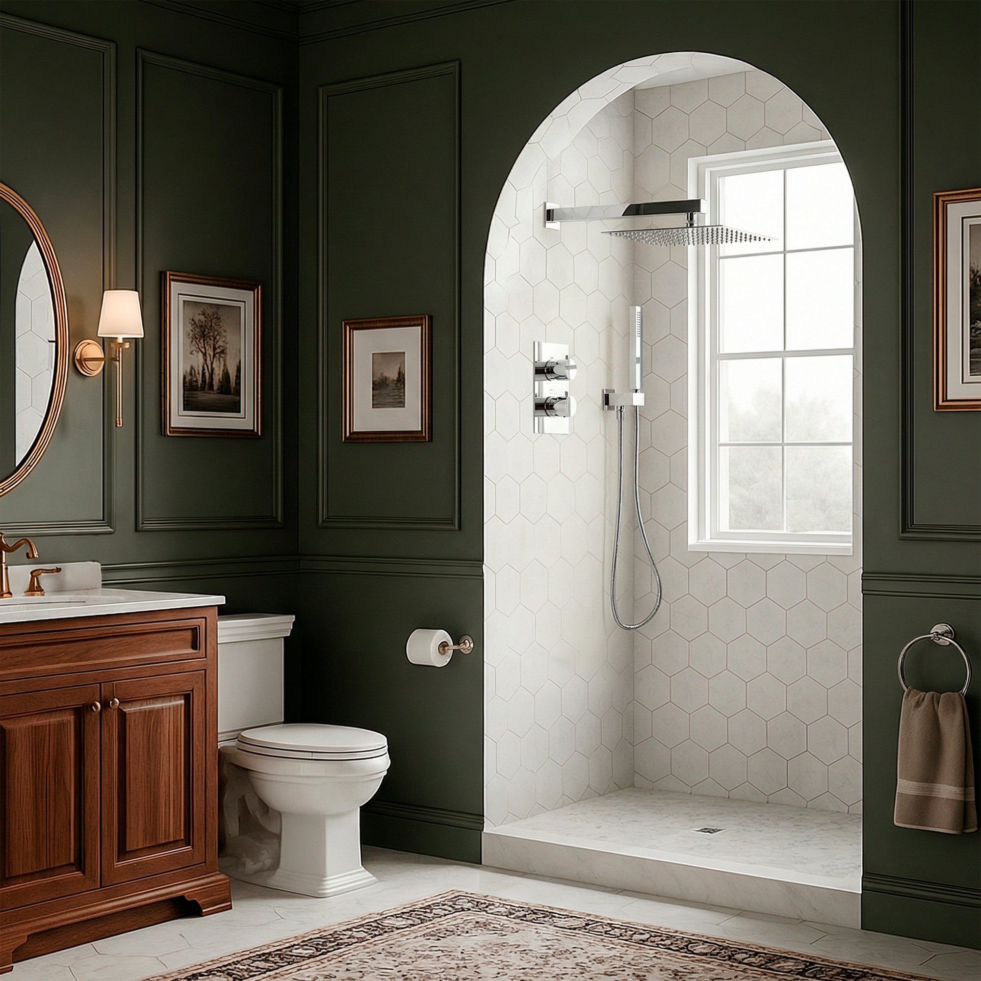 EVERSTEIN Thermostatic Shower System with Handheld