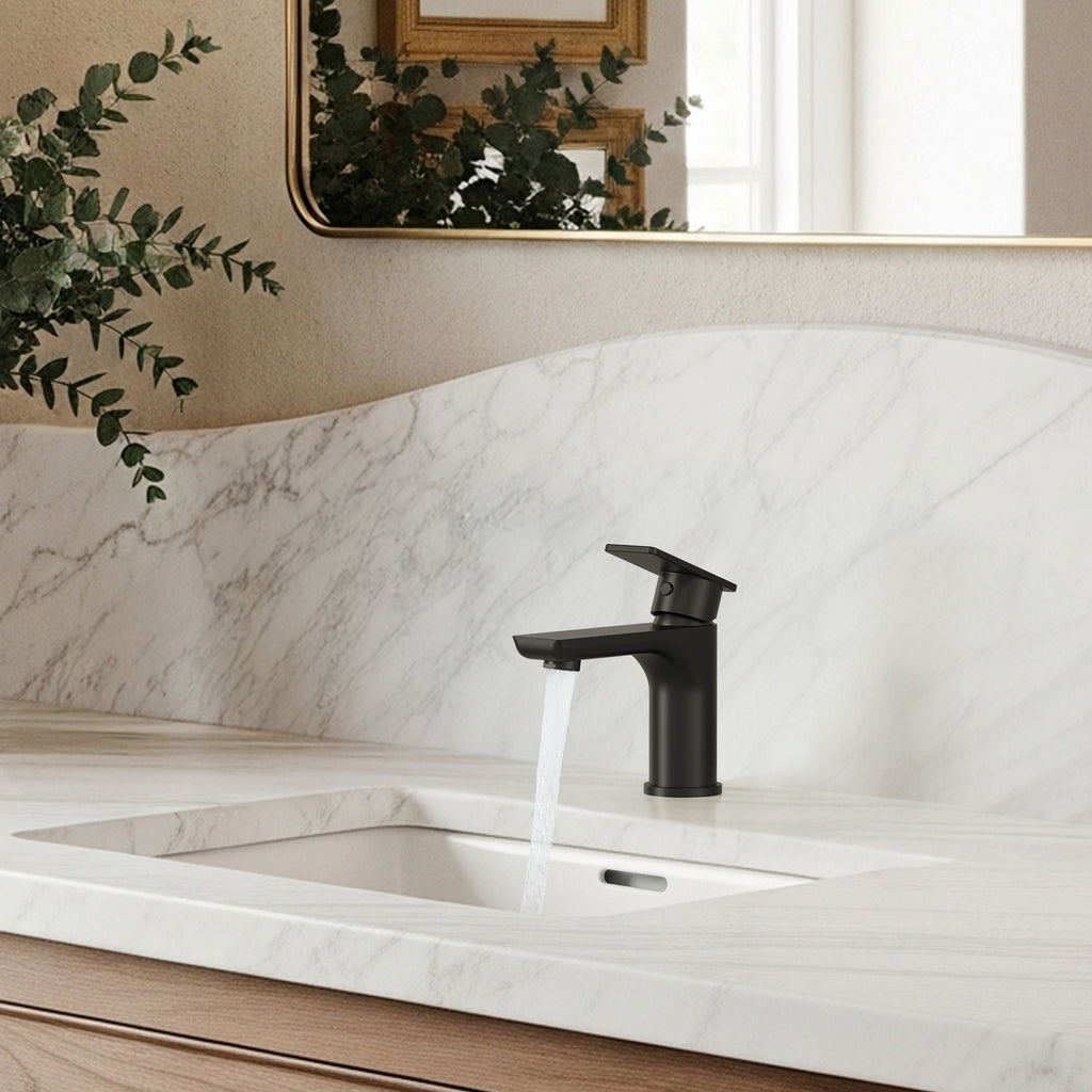 EVERSTEIN Single-Hole Bathroom Sink Faucet