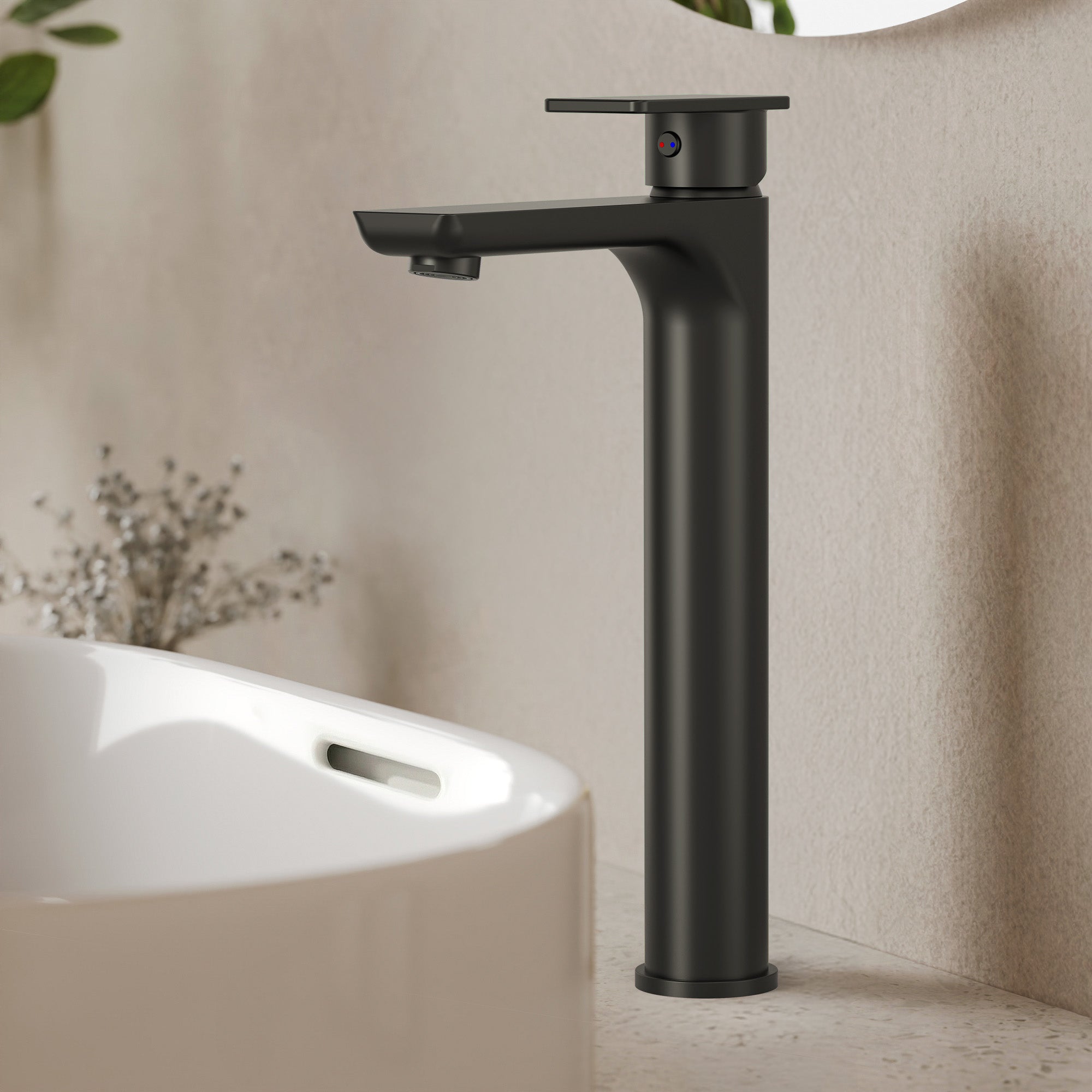 EVERSTEIN Single-Hole Bathroom Vessel Sink Faucet