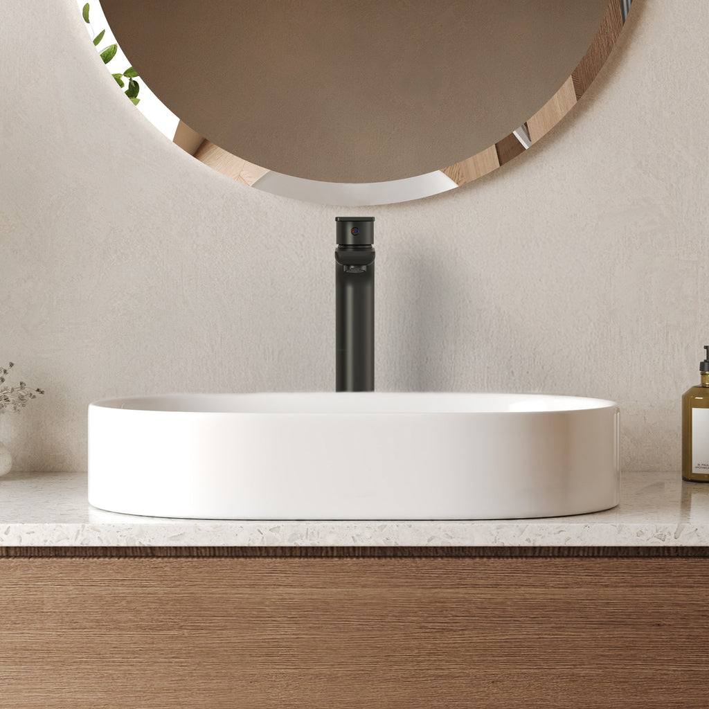 EVERSTEIN Single-Hole Bathroom Vessel Sink Faucet