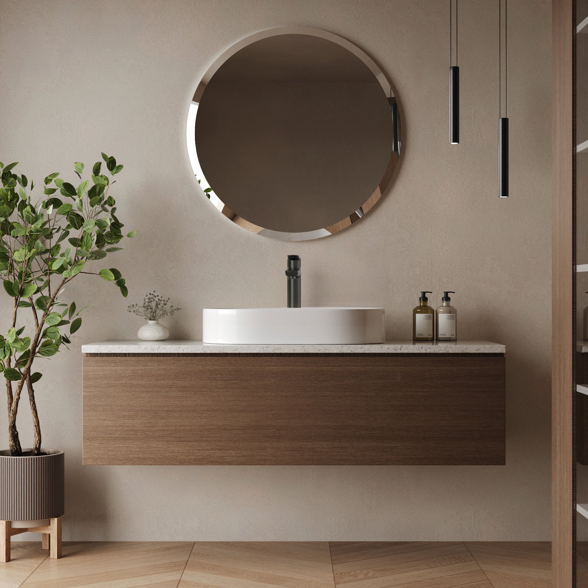 EVERSTEIN Single-Handle Bathroom Vessel Sink Faucet