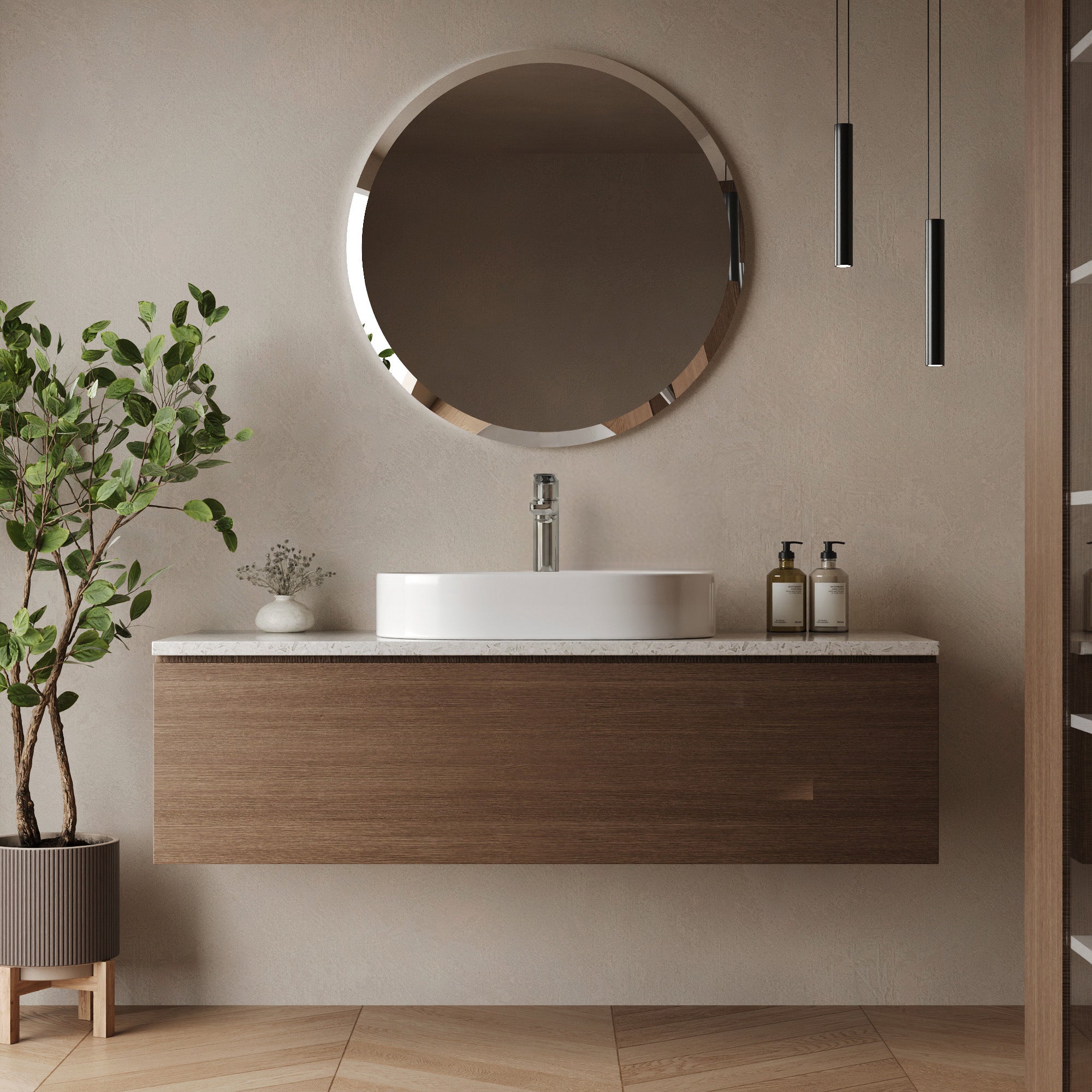 EVERSTEIN Single-Handle Bathroom Vessel Sink Faucet