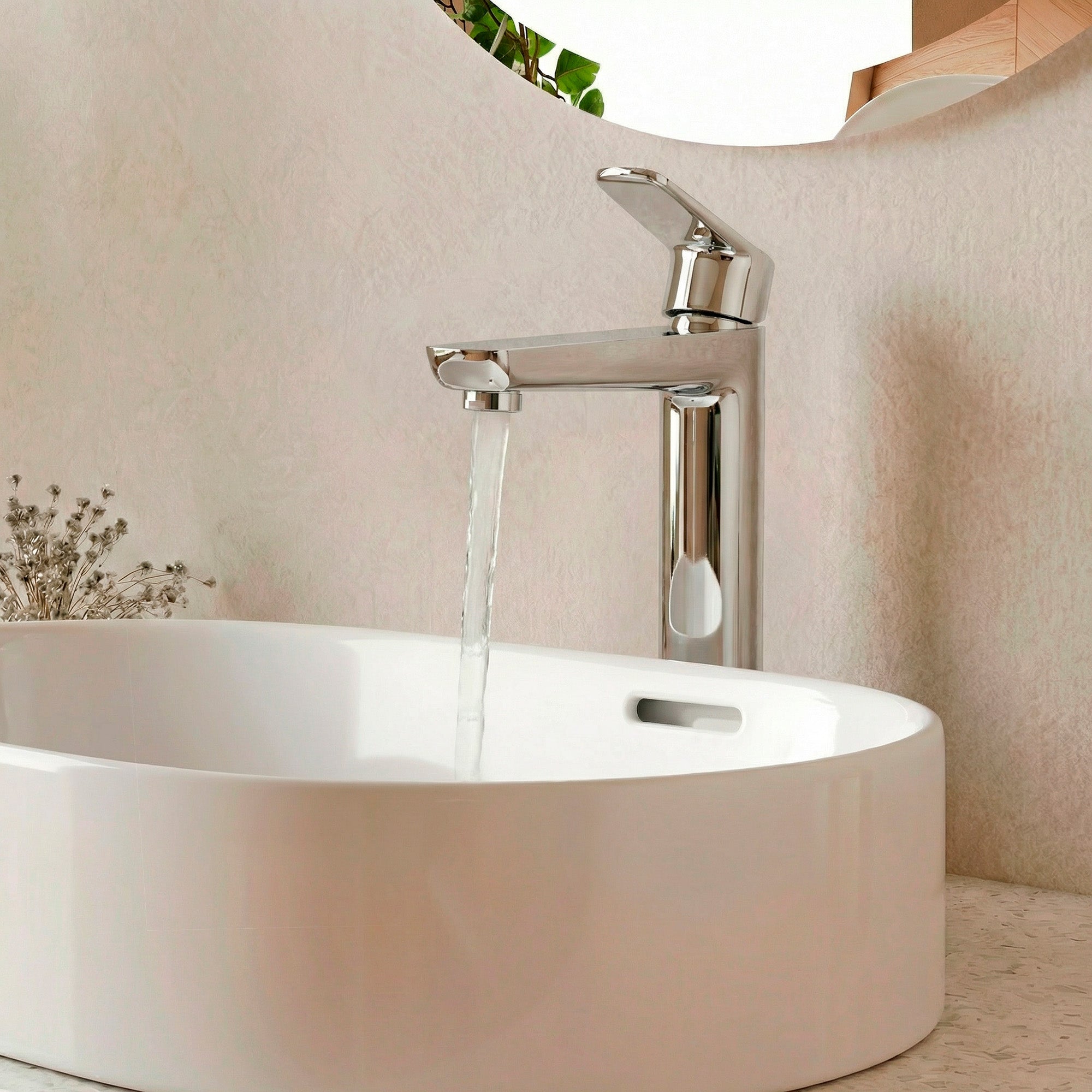 EVERSTEIN Single-Handle Bathroom Vessel Sink Faucet