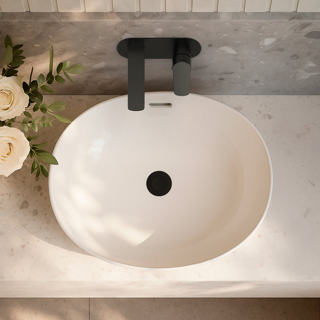 EVERSTEIN Wall Mounted Bathroom Sink Faucet