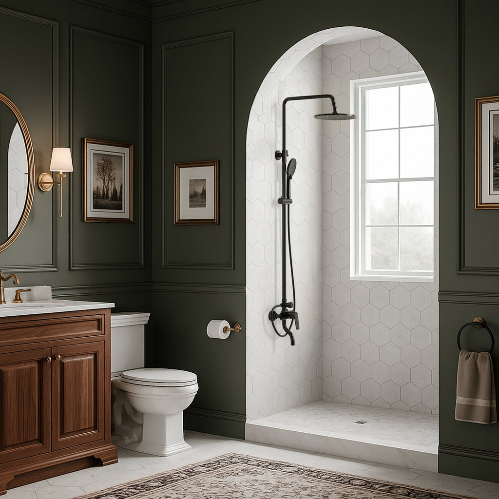 EVERSTEIN Exposed Shower System with Rain Shower