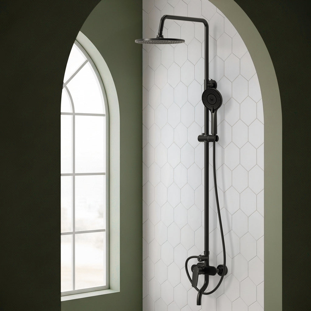 EVERSTEIN Exposed Shower System with Rain Shower
