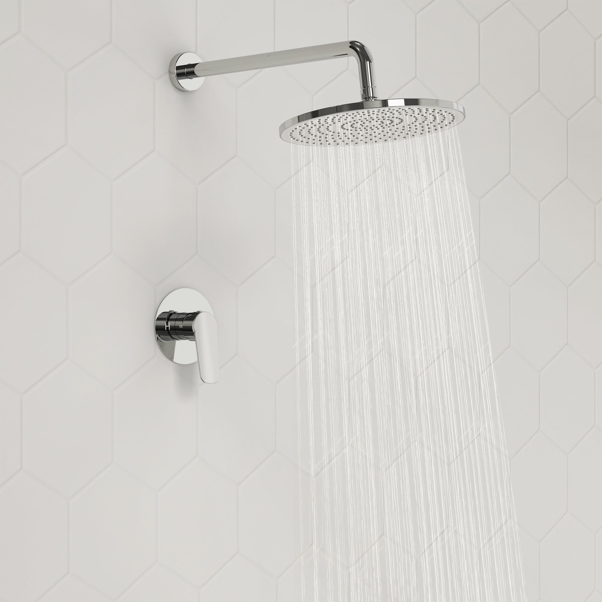 EVERSTEIN Concealed Shower System with Rain Shower