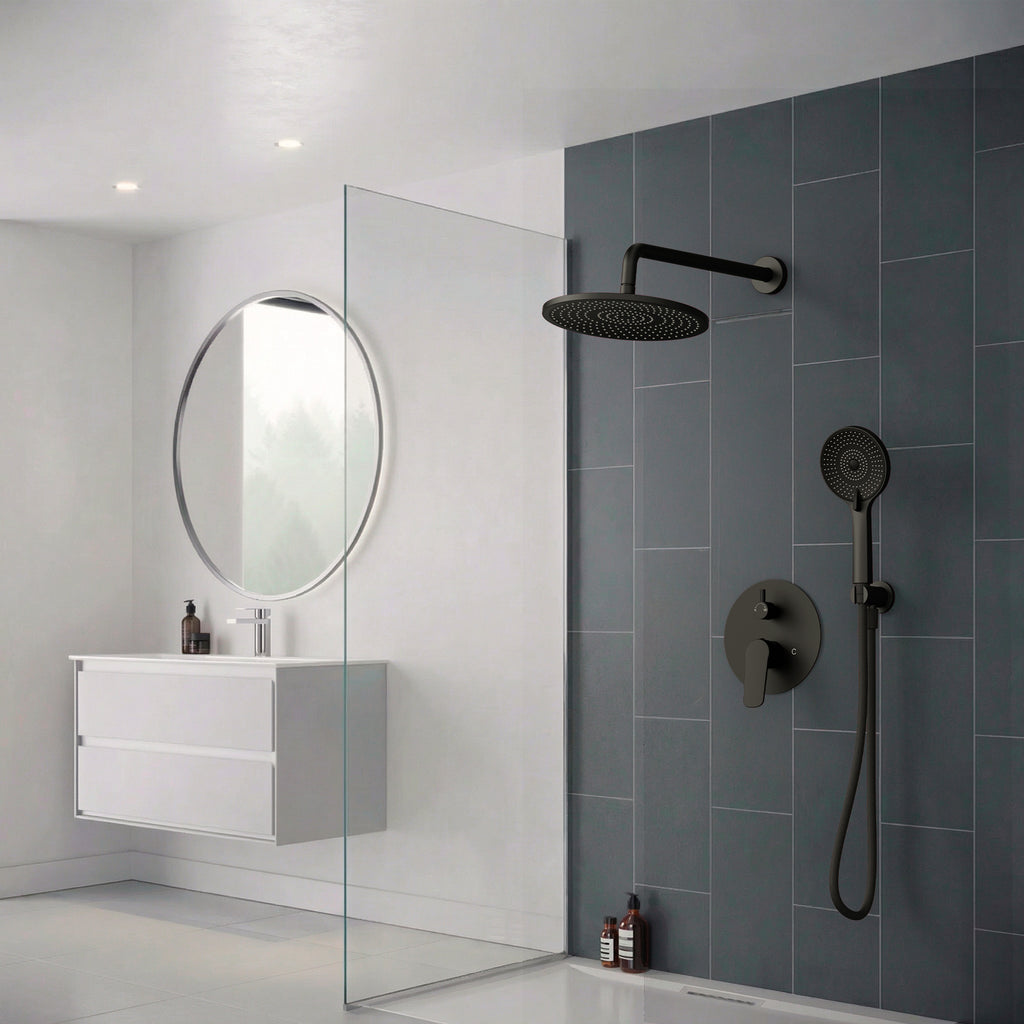 EVERSTEIN Concealed Rainfall Shower System with Handheld