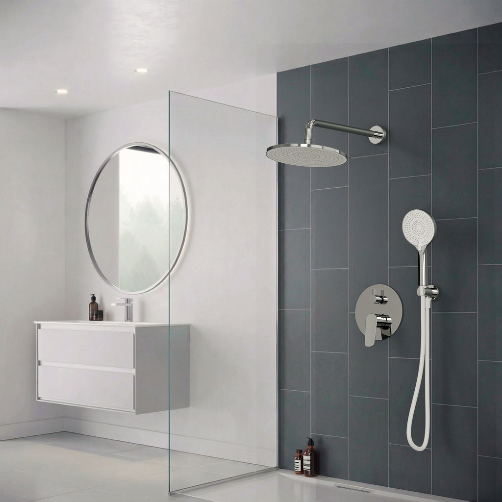 EVERSTEIN Concealed Rainfall Shower System with Handheld