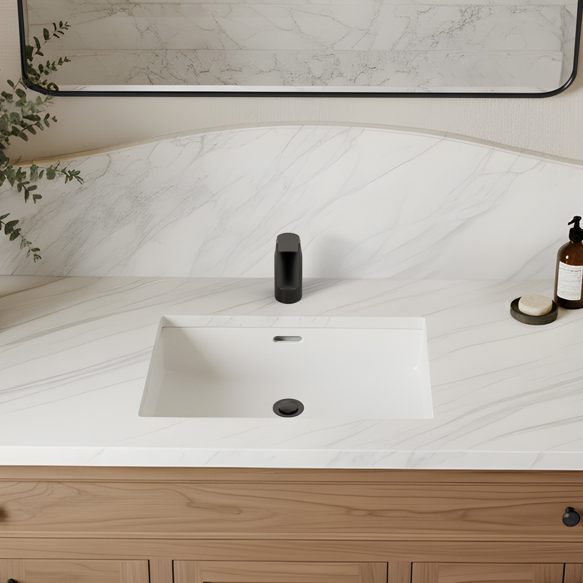EVERSTEIN Bathroom Sink Faucet with Pop-Up Drain