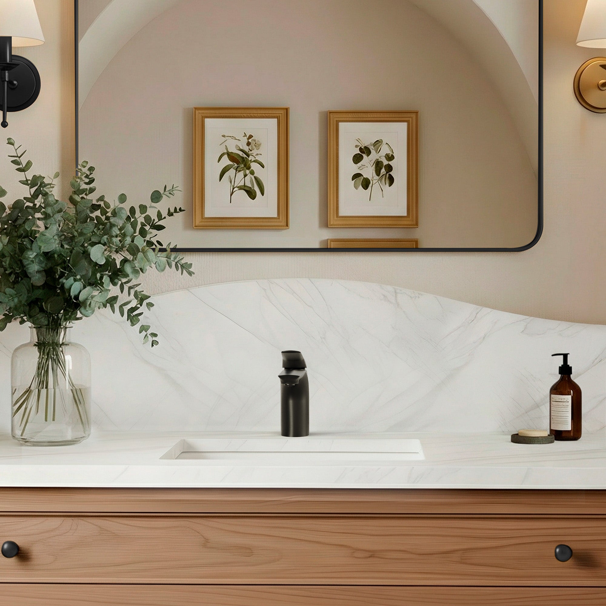 EVERSTEIN Bathroom Sink Faucet with Pop-Up Drain