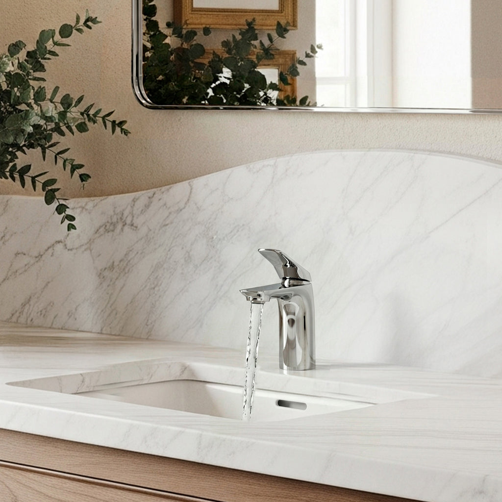 EVERSTEIN Bathroom Sink Faucet with Pop-Up Drain