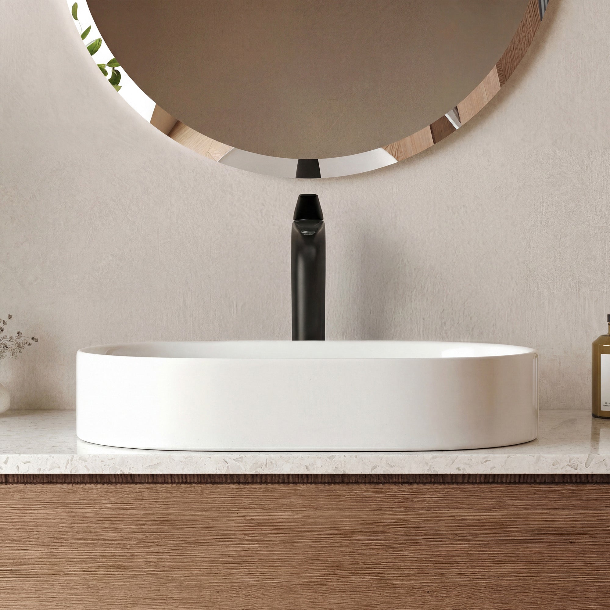 EVERSTEIN Tall Bathroom Faucet for Vessel Basin