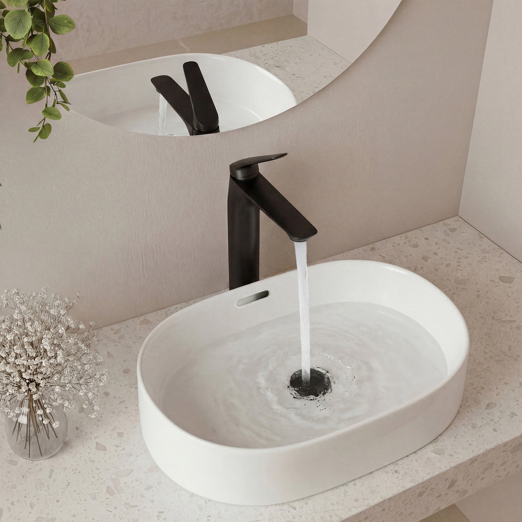EVERSTEIN Tall Bathroom Faucet for Vessel Basin