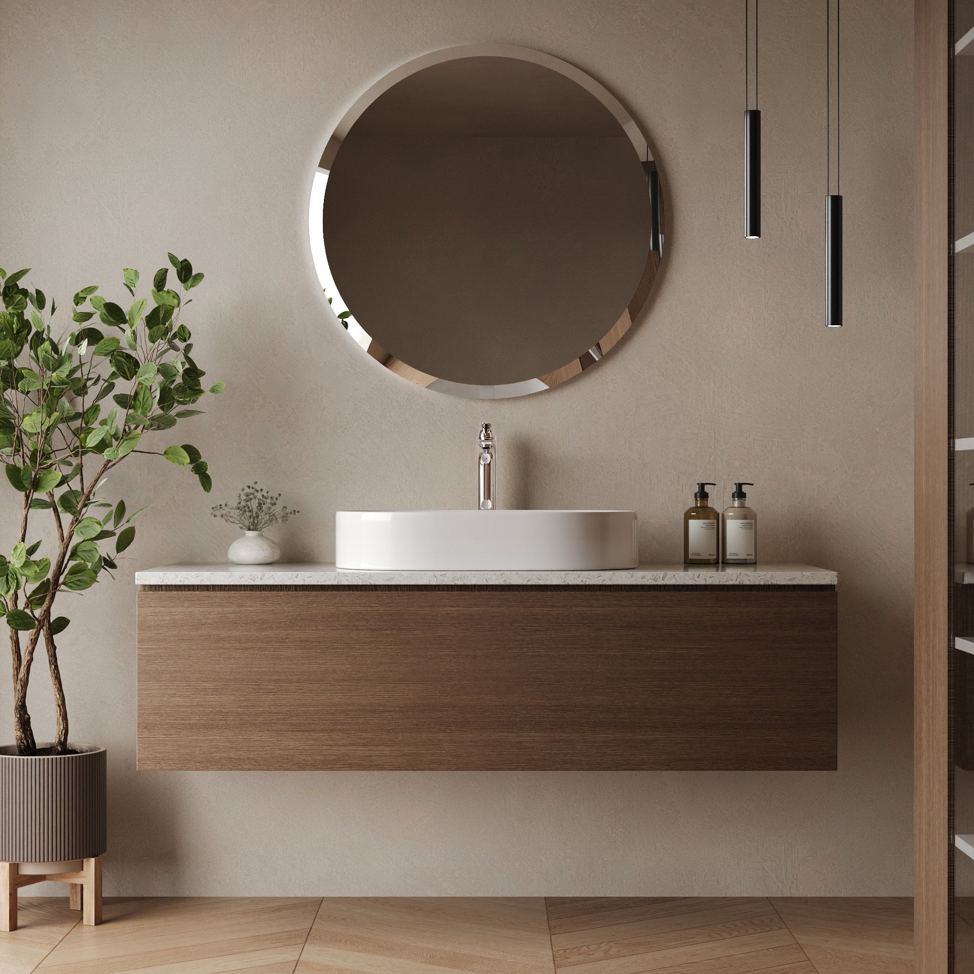 EVERSTEIN Tall Bathroom Faucet for Vessel Basin