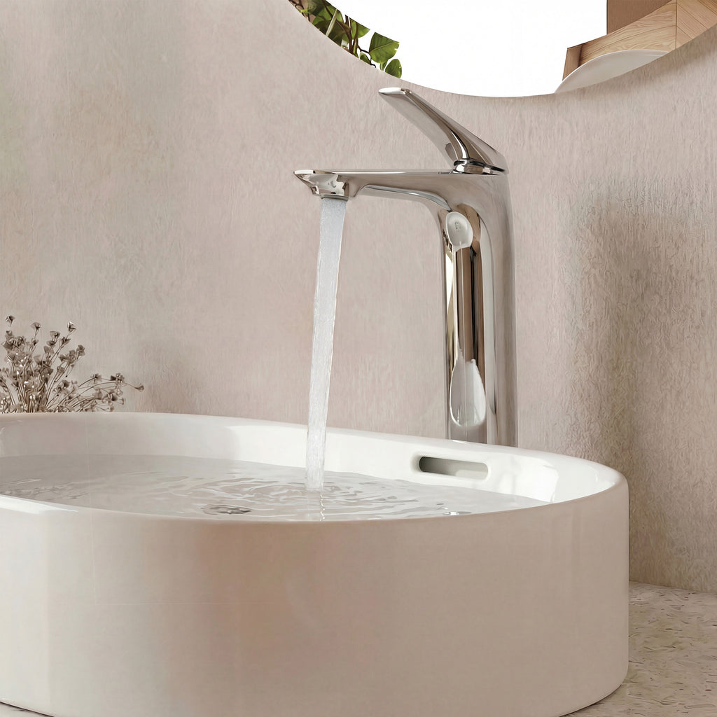 EVERSTEIN Tall Bathroom Faucet for Vessel Basin