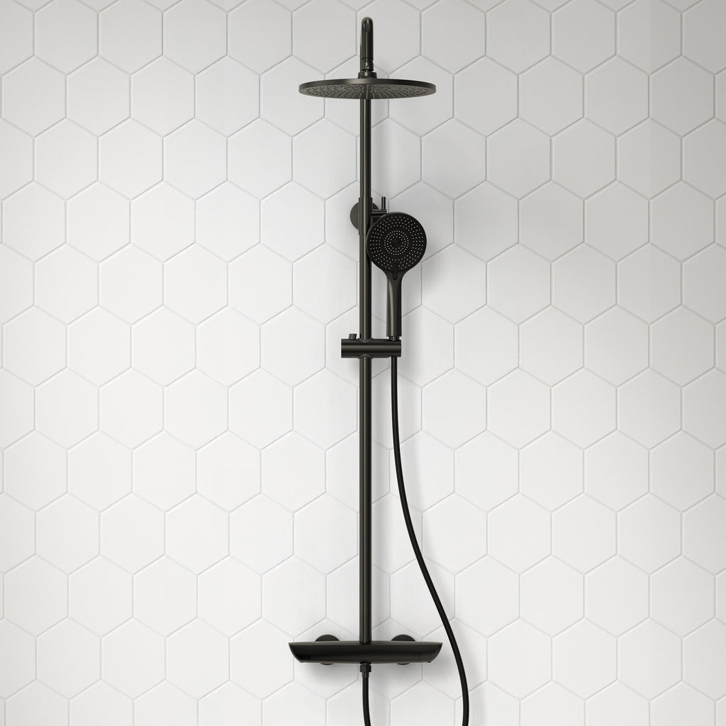 EVERSTEIN Thermostatic Shower System with Rain Shower and Hand Shower