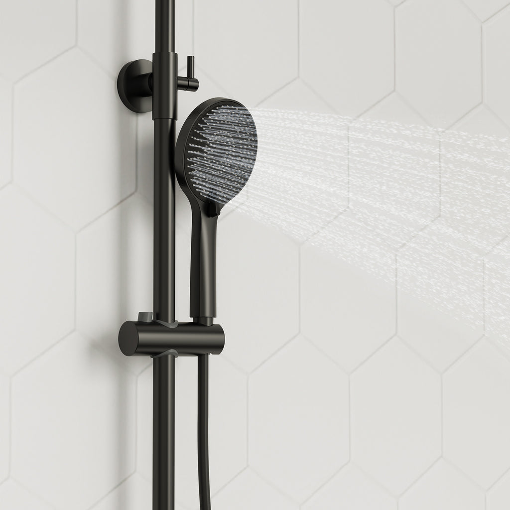 EVERSTEIN Thermostatic Shower System with Rain Shower and Hand Shower