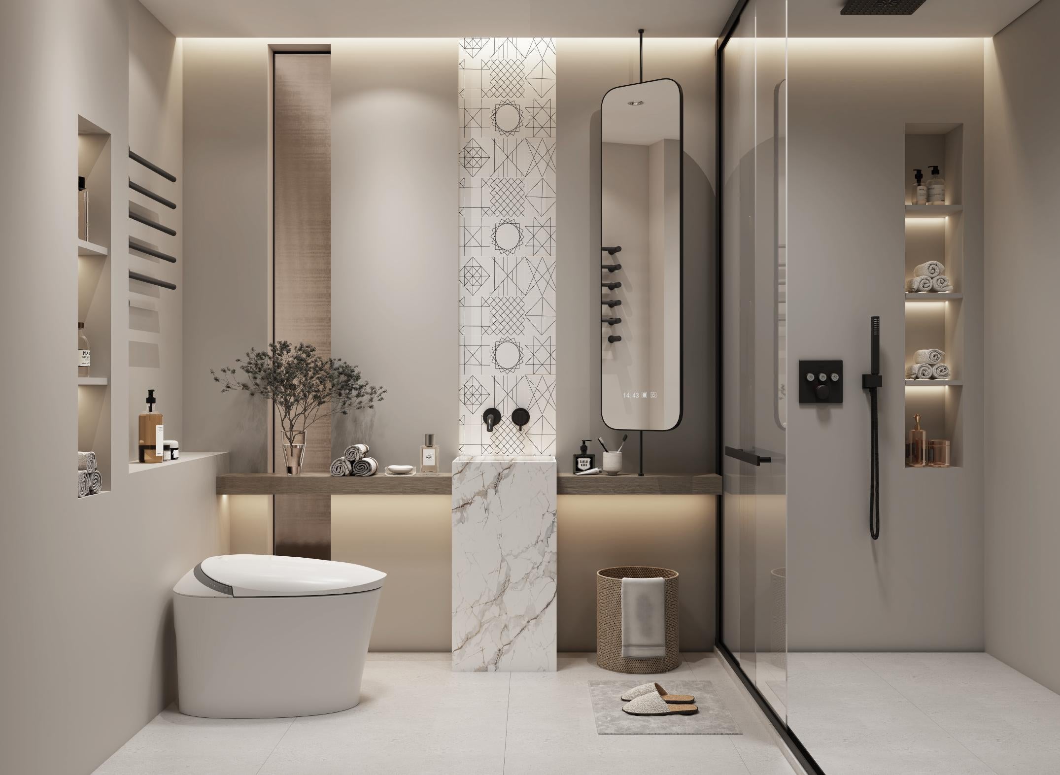 EVERSTEIN Smart Toilet, Full Curved Style