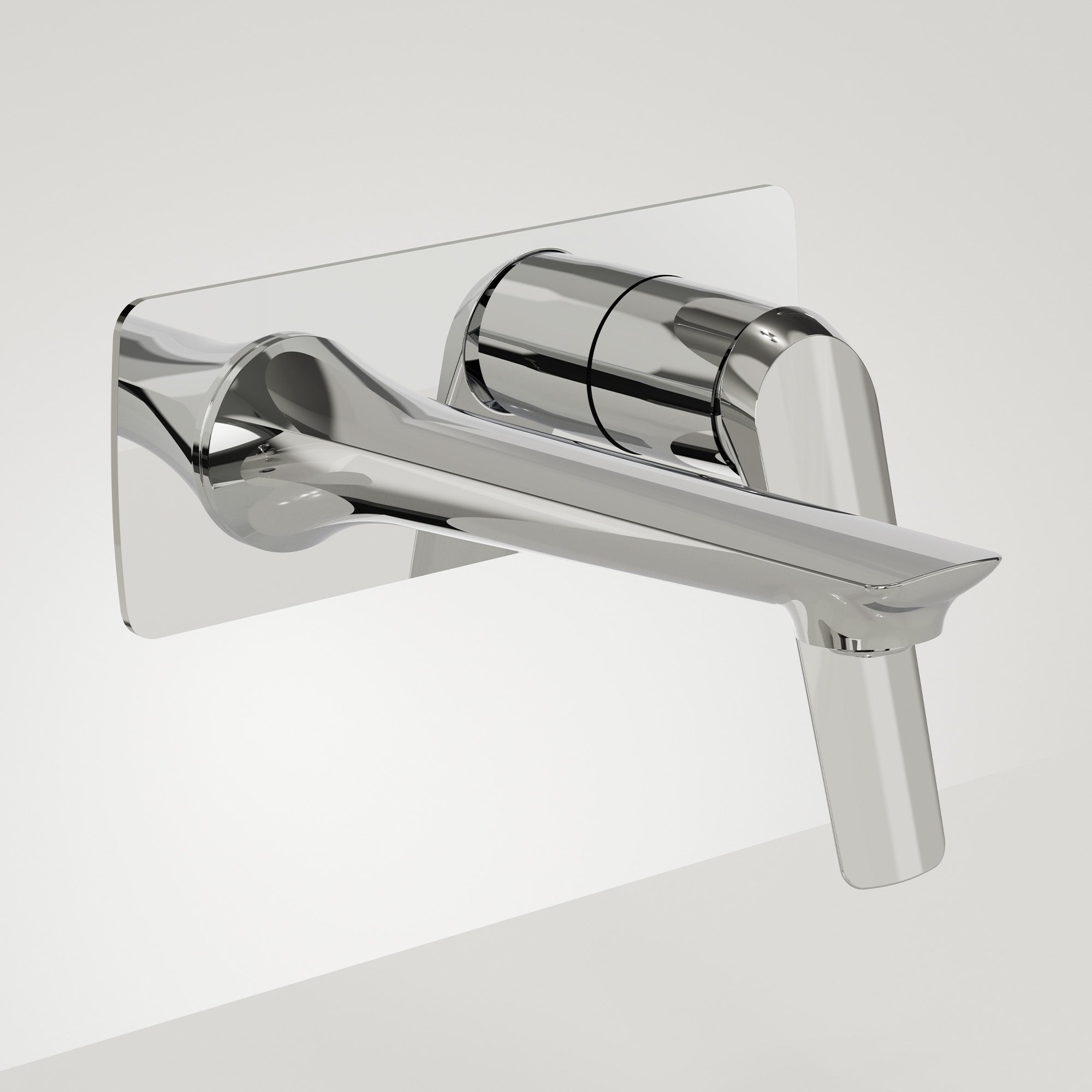 EVERSTEIN Wall Mounted Bathroom Sink Faucet with Single Handle