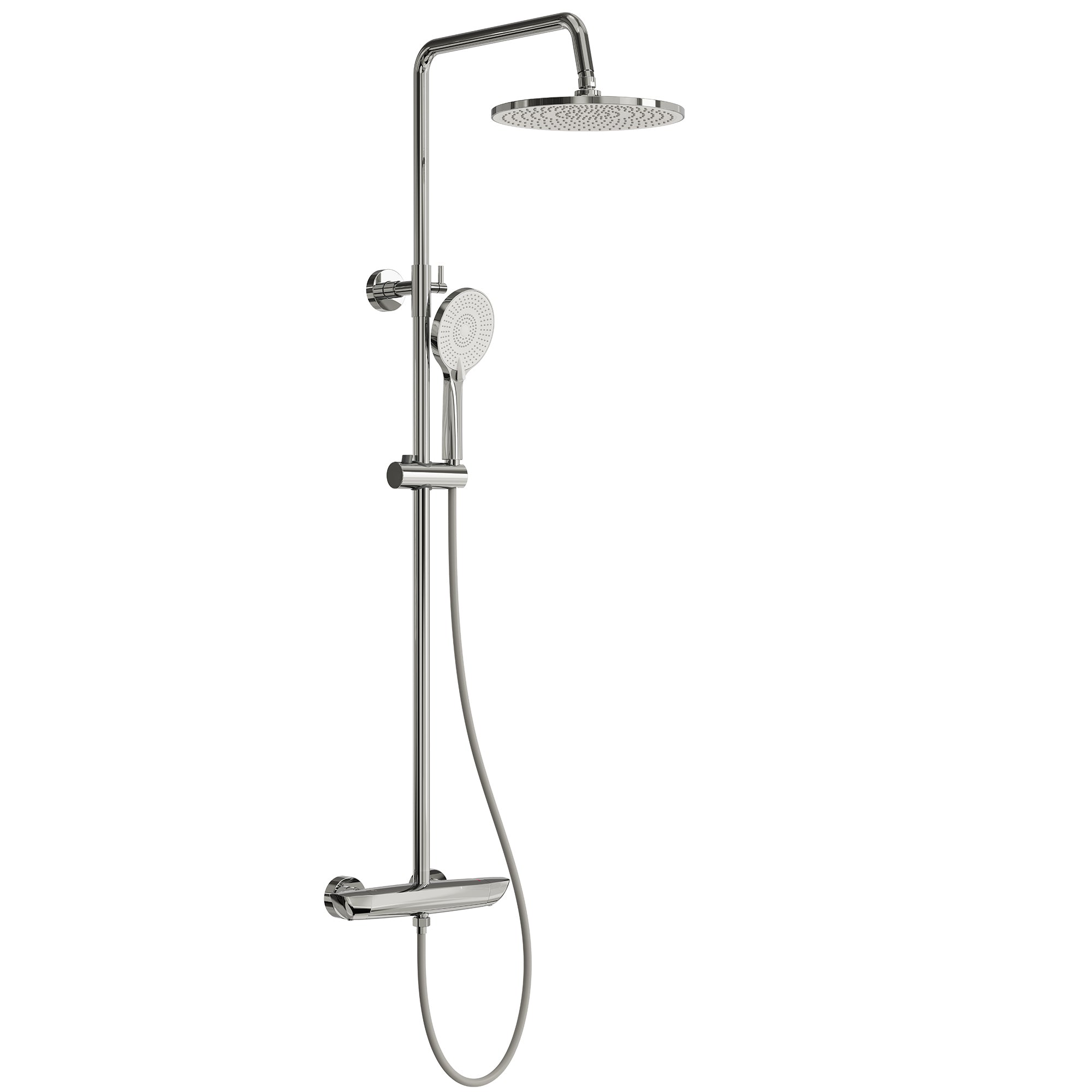 EVERSTEIN Thermostatic Shower System with Rain Shower and Hand Shower