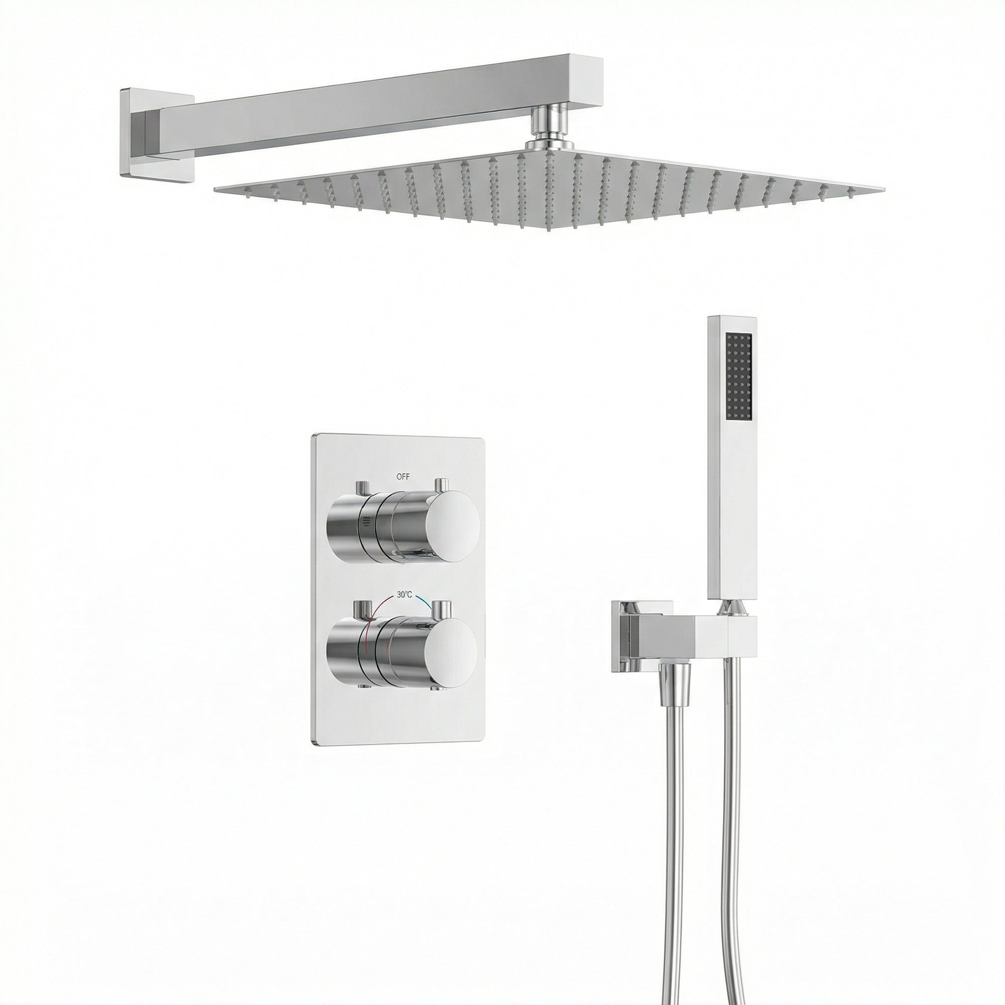 EVERSTEIN Thermostatic Shower System with Handheld