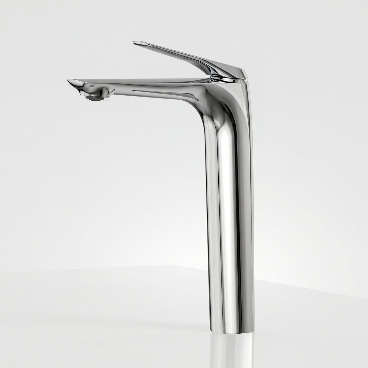 EVERSTEIN Waschtischarmatur Hoch, Wasserhahn Bad, Aufsatzwaschbecken (SFS-1283)