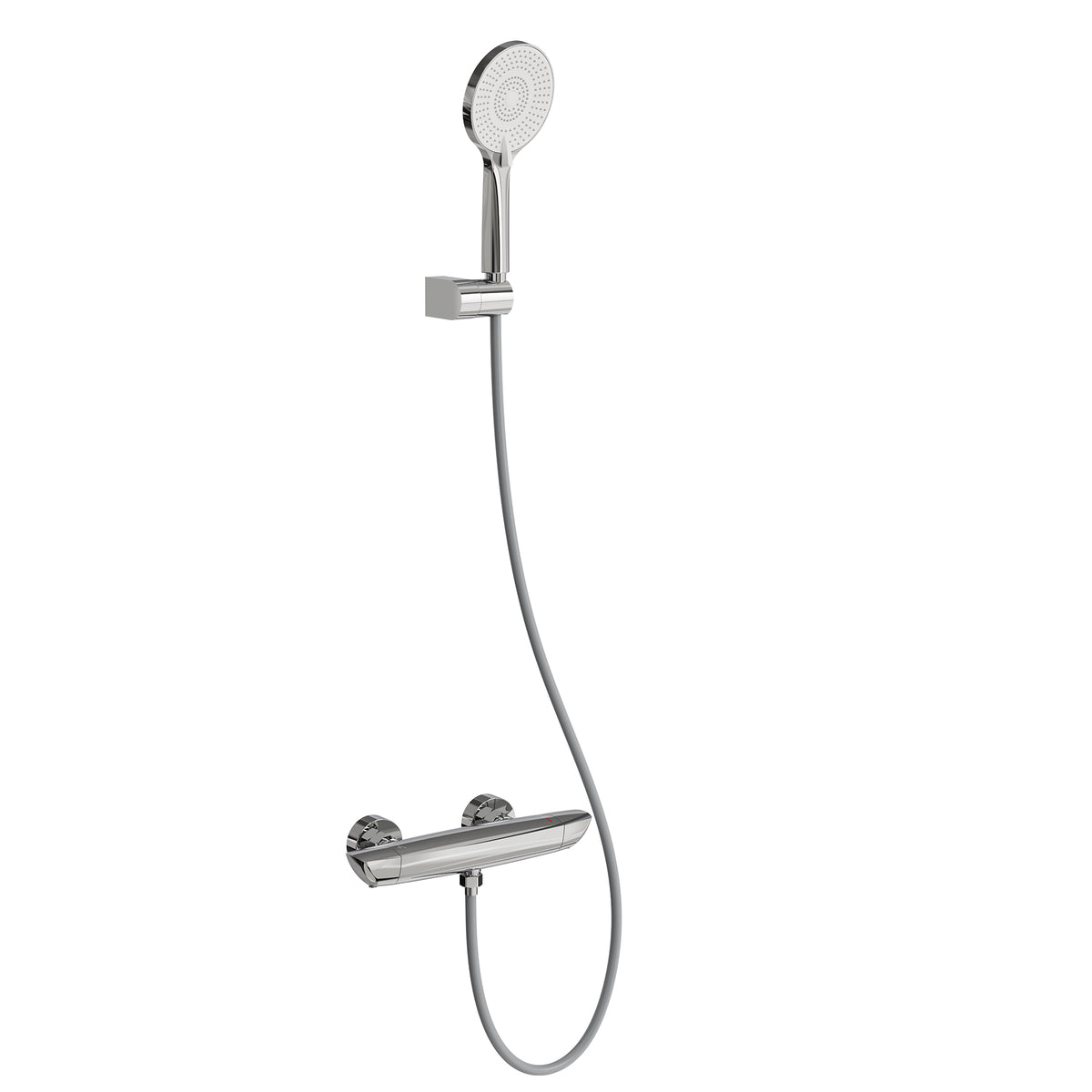 EVERSTEIN Duscharmatur mit Thermostat Duschthermostat Aufputz