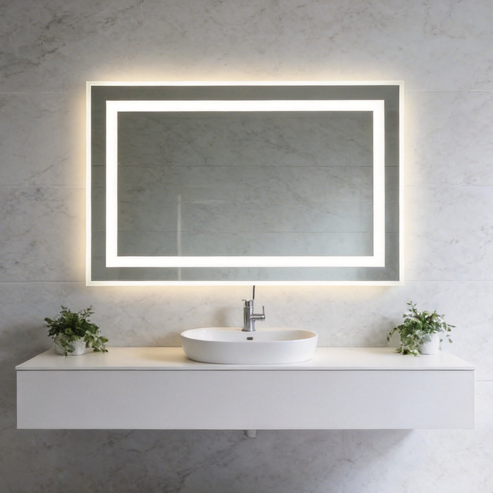 EVERSTEIN LED Bathroom Mirror 1219×762mm