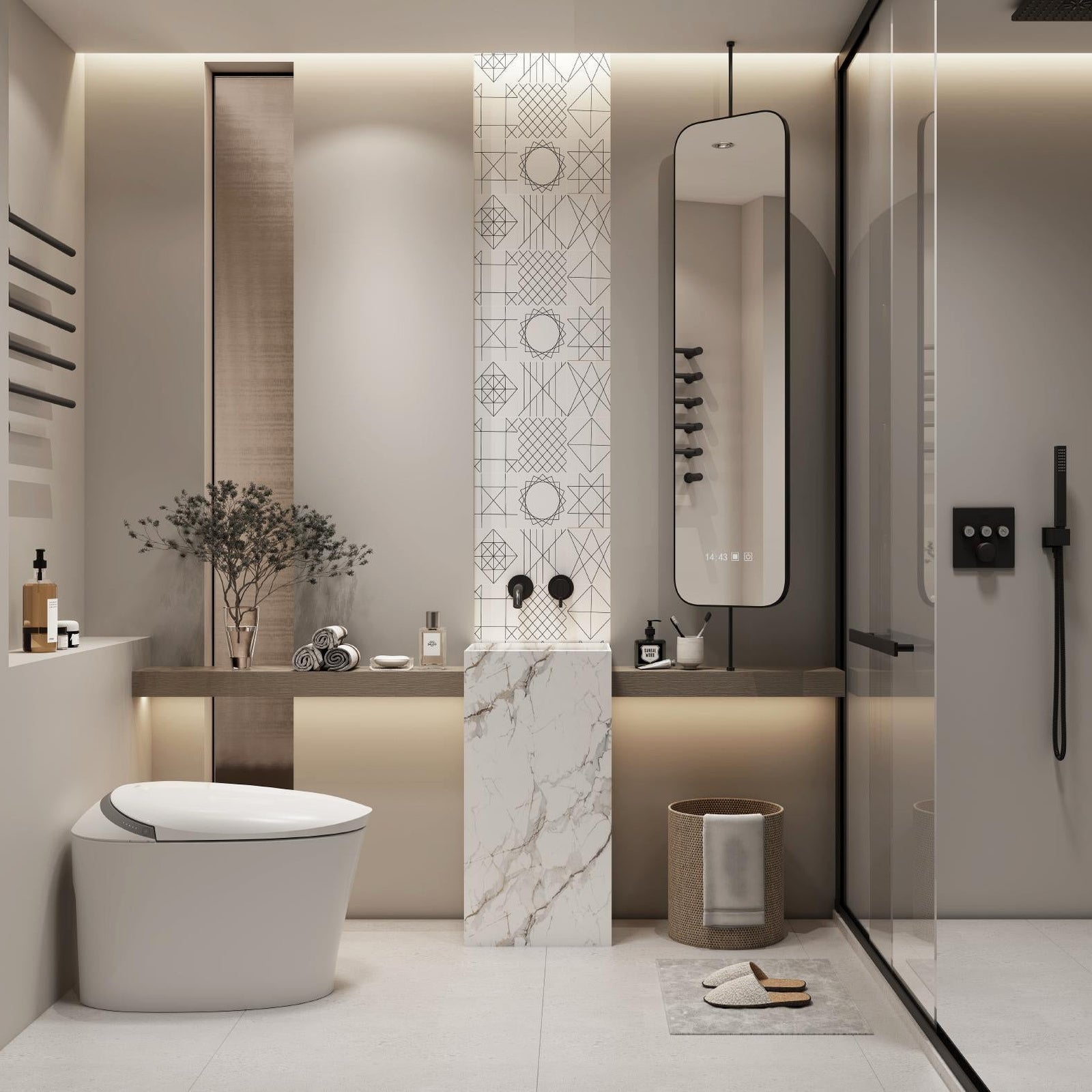 EVERSTEIN Smart Toilet, Full Curved Style