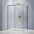 EVERSTEIN Bypass Double Sliding Shower Door with Return Panel